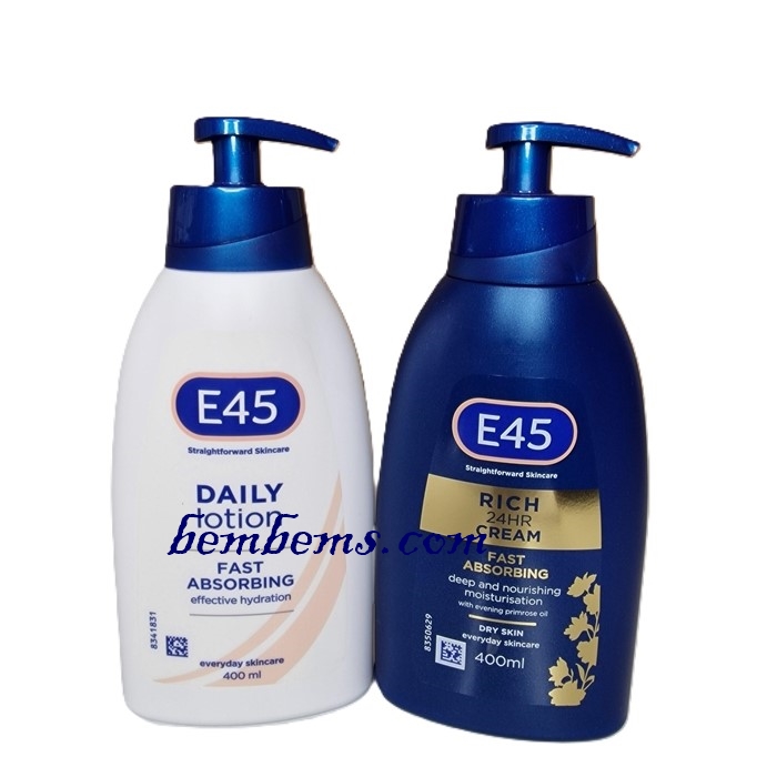 E45 Rich 24 Hour Cream with Pump 400ml