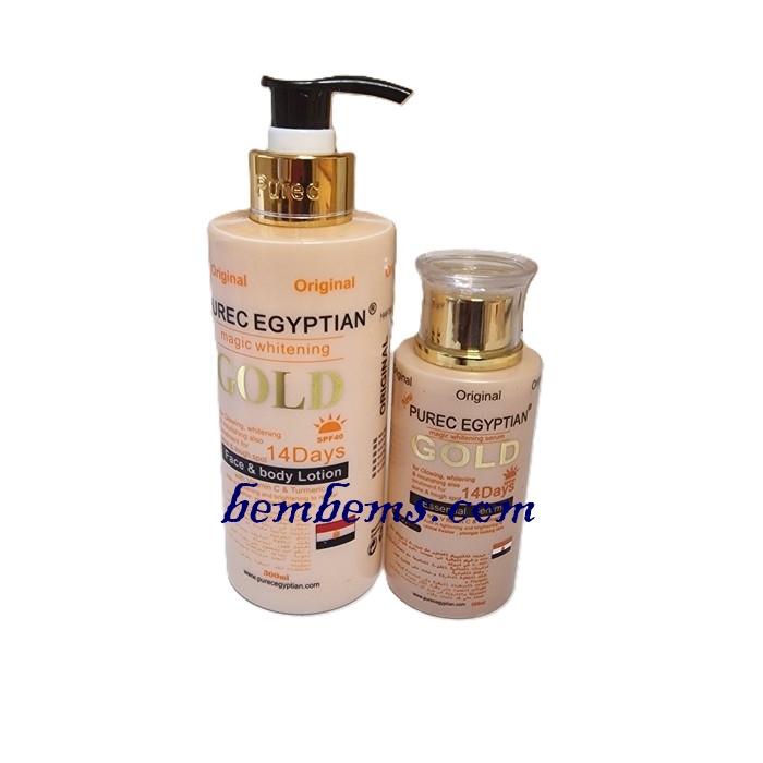 ORIGINAL PUREC EGYPTIAN MAGIC WHITENING GOLD 14 DAYS PRODUCTS