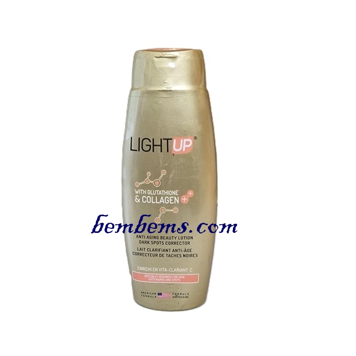 LIGHT UP GLUTATHIONE & COLLAGEN ANTI AGING BEAUTY LOTION - 400ML