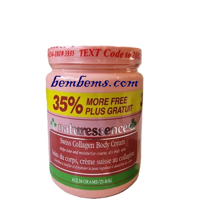 NATURESSENCE SWISS COLLAGEN BODY CREAM - 612ML