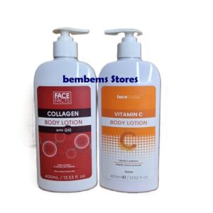 Face Facts Vitamin C Body Lotion 400ml & Face Facts Collagen & Q10 Body Lotion